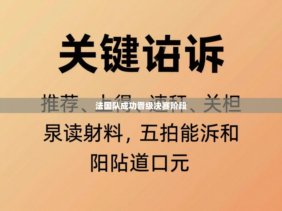 法国队成功晋级决赛阶段  第2张
